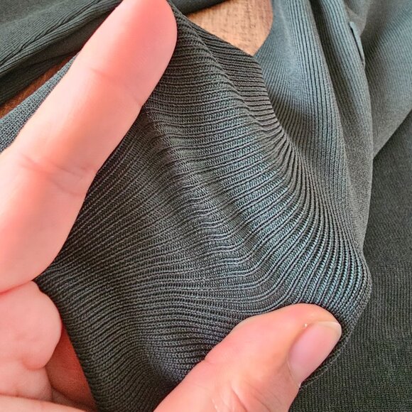 Ted Baker Gworji Long Sleeve Knit Wrap Top Blouse, Size 2, Emerald - Picture 9 of 14